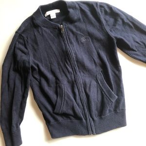 Burberry 5 Y zipper sweater, used. AUTHENTIC.
